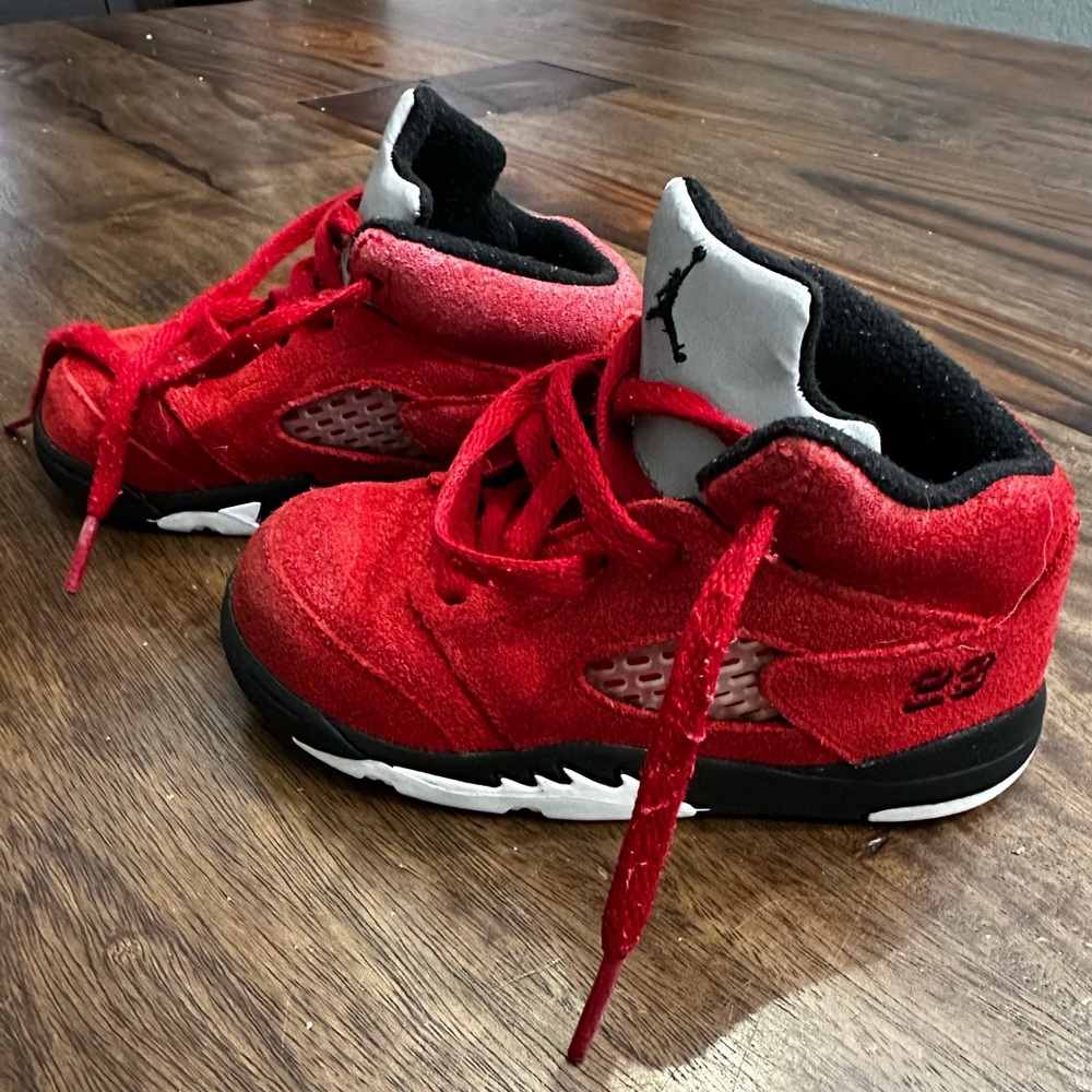 Jordan 5 Retro Infant Raging Bull Red